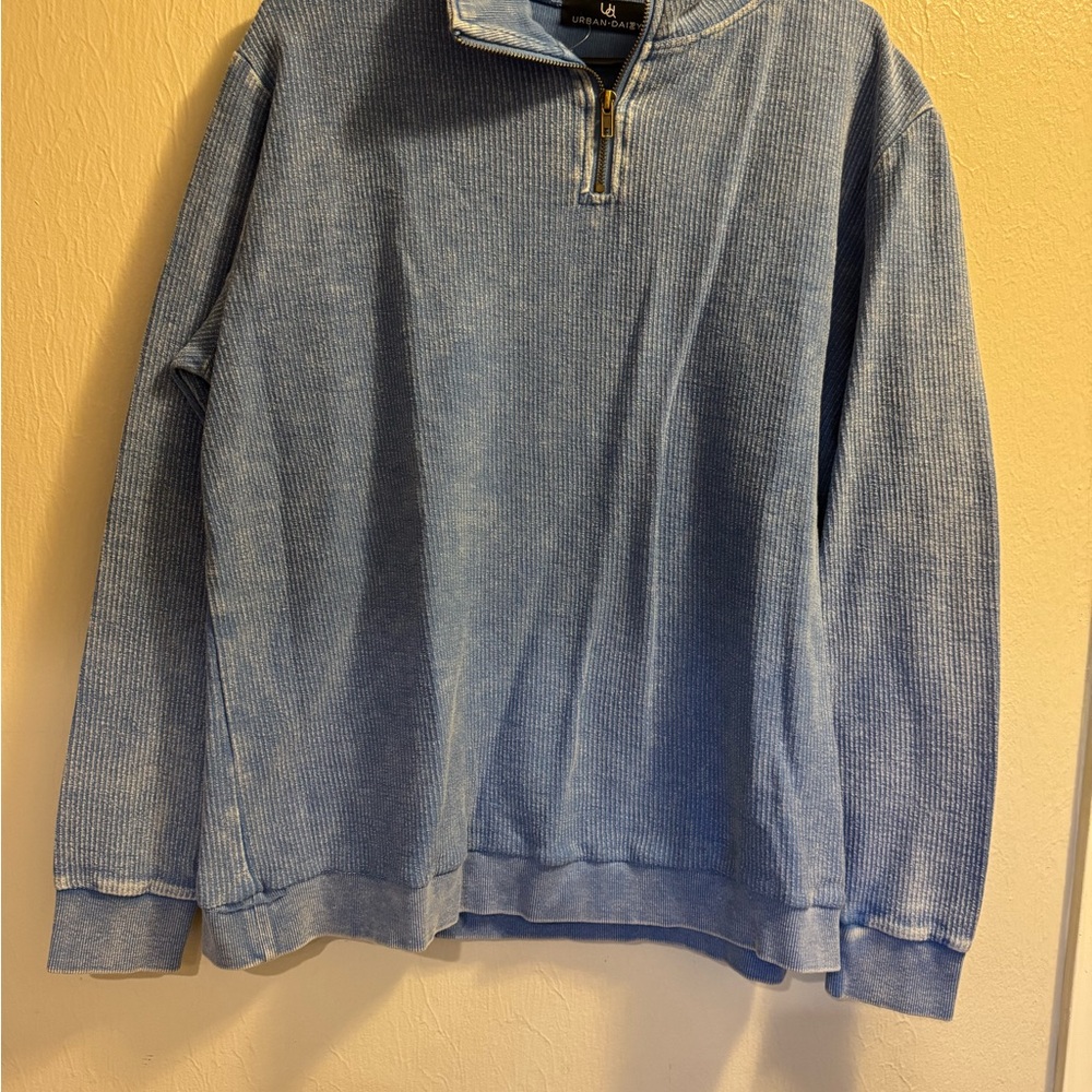 Women’s Blue Quarter-Zip Sweater
